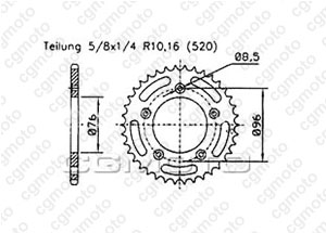 Couronne Cagiva 125 Planet 99