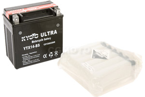 batterie YTX14-BS L 150mm W 87mm H 147mm