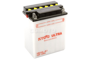 batterie YB14L-A1 L 135mm W 91mm H 167mm