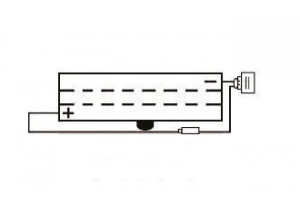 batterie 6N2A-2C-3 L 70mm W 47mm H 106mm