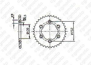 Kit chaine Aprilia 450/550 Rxv