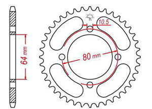 Kit chaine Aeon 125/180 Cobra