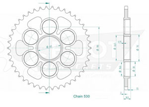 Kit chaine Ducati 1260 Multistrada