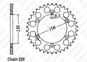 Kit chaine Gas Gas Mc 250 Cross