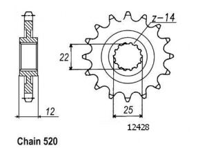 Kit chaine Gas Gas Sm 400/450 Fse