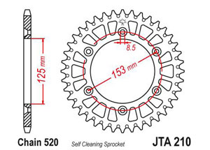 Kit chaine Honda Cr 250 Rg