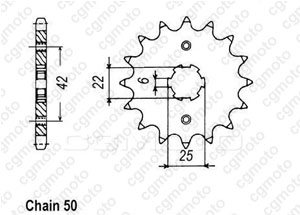 Kit chaine Honda Cbx 400 F