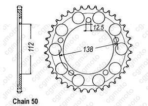 Kit chaine Honda Cb 1100 D