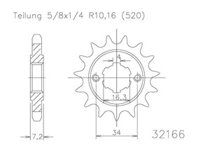 Kit chaine Ktm Duke 125 11/13