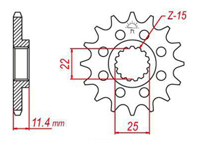 Kit chaine Ktm Smc 625/660 Super Moto