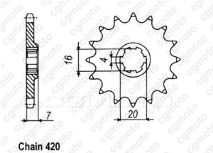 Kit chaine Suzuki Zr 50 S