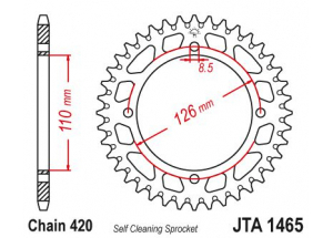 Kit chaine Suzuki/Kawa Rm/Kx 65