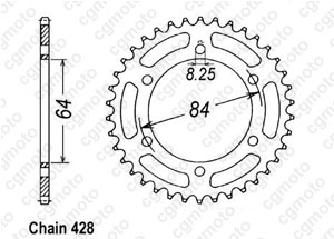 Kit chaine Suzuki Ts 125 Er