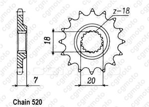 Kit chaine Suzuki Rm 125