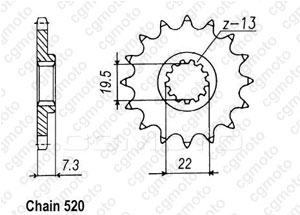 Kit chaine Suzuki Dr 250