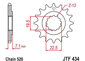 Kit chaine Suzuki Gn 250