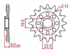 Kit chaine Suzuki Rm-z 250 4t