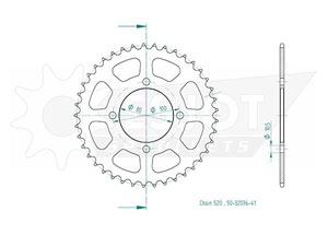 Kit chaine Suzuki Tu 250 Volti