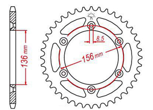 Kit chaine Suzuki Rgv 250