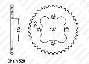 Kit chaine Suzuki Lt-z 400