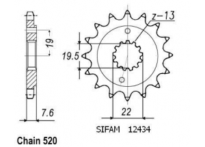 Kit chaine Suzuki Lt-r 450