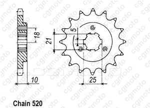 Kit chaine Suzuki Dr 750 S