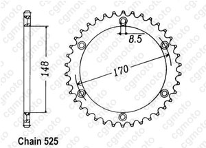 Kit chaine Suzuki Dr 800 S