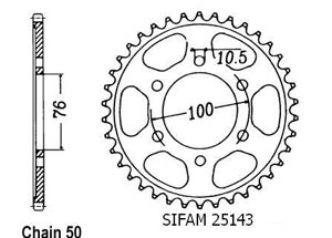 Kit chaine Suzuki Rf 900 Rr