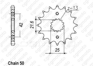 Kit chaine Suzuki Tl 1000 S