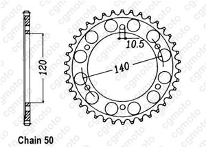 Kit chaine Suzuki Tl 1000 S