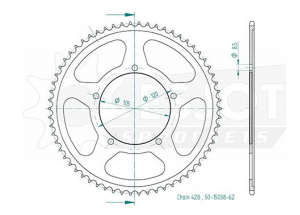 Kit chaine Sachs 125 Zx