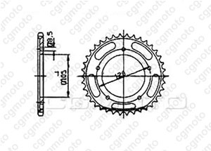 Kit chaine Sachs 125 Zz