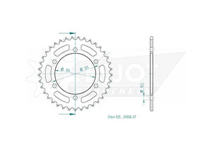 Kit chaine Triumph Bonneville T120