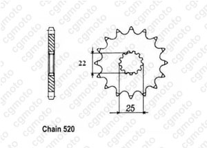 Kit chaine Tm MX 300