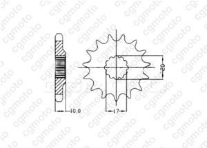 Kit chaine Husqvarna CR 125