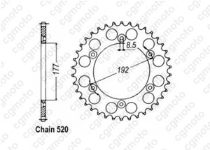 Kit chaine Husqvarna 240/250 Cr