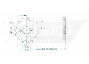 Kit chaine Yamaha Tdr 125 Italie