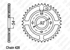 Kit chaine Yamaha Tzr 125