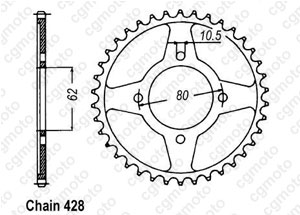 Kit chaine Yamaha Tt-r 125 Grandes Roues