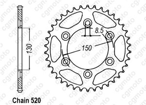 Kit chaine Yamaha Yz-f 250