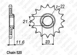 Kit chaine Yamaha Tt-r 250