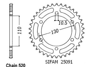 Kit chaine Yamaha MT-03