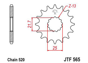 Kit chaine Yamaha Yz-f 450