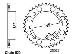 Kit chaine Yamaha Xtz 600 Tenere