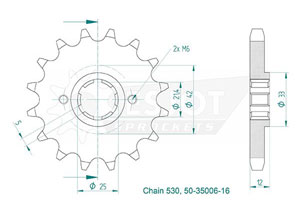 Kit chaine Yamaha Xj 600