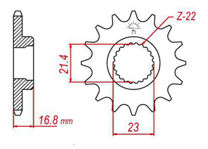 Kit chaine Yamaha Xj 600 Diversion