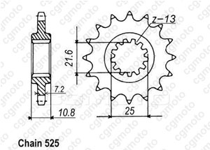 Kit chaine Yamaha Yzf 600 R6