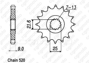 Kit chaine Yamaha Xtz 750 Super Tenere