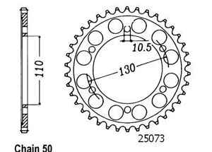 Kit chaine Yamaha Yzf 750 R7