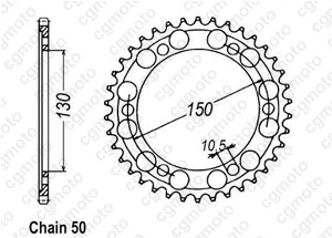 Kit chaine Yamaha Yzf 1000 R